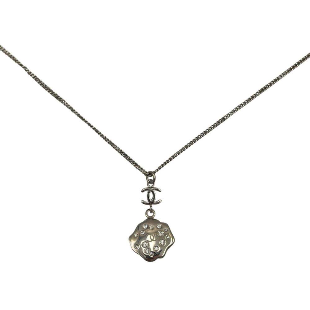 CHANEL Silver Logo Necklace - Picture 2 of 7